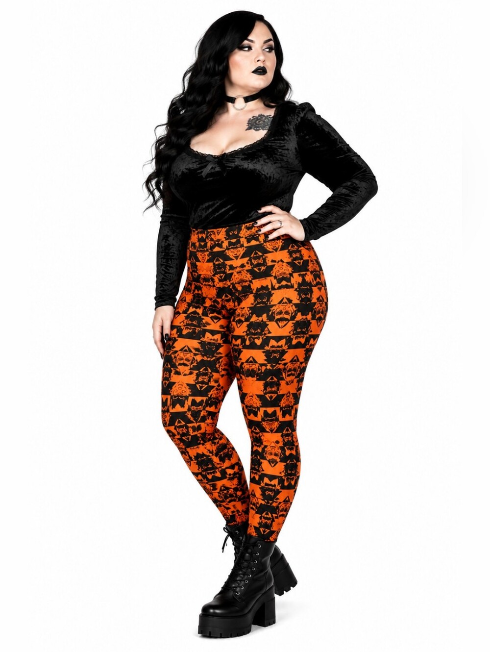 Lularoe Halloween Dracula Halloween Leggings - Picture 4 of 11